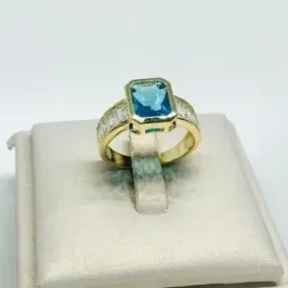 ANEL FILETES DE ZIRCÔNIA AZUL BEBÊ PH