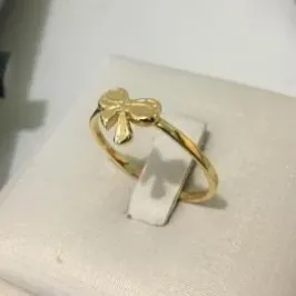ANEL LAÇO PEQUENO DOURADO