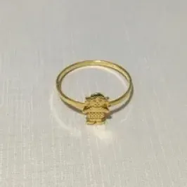 ANEL MENINA CLÁSSICO DOURADO