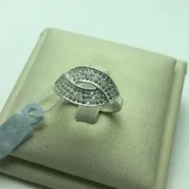 ANEL OLHO MICROZIRCONIA BANHO DE PRATA