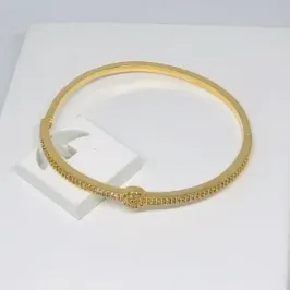 BRACELETE FEMININO RÍGIDO CÍRCULO MICROZIRCÔNIA PH