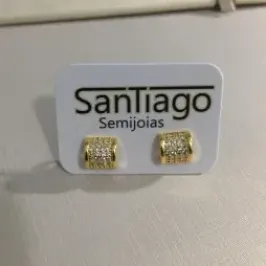 BRINCO 180 GRAUS MICROZIRCONIA PEQUENO DOURADO