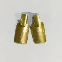 BRINCO 3 PLACAS LISO PENDUREZA DOURADO