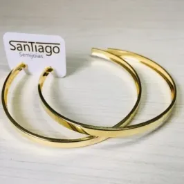 BRINCO ARGOLA DIAMANTADA N4 