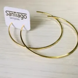BRINCO ARGOLA FINA GRANDE DOURADO