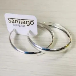 BRINCO ARGOLA POPULAR LEVE BANHO DE PRATA