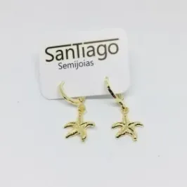 BRINCO ARGOLINHA TRANQUETA ESTRELA DO MAR ADNY