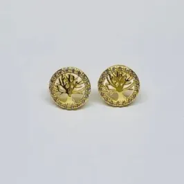 BRINCO ÁRVORE DA VIDA CRAVEJADO MICROZIRCÔNIA SPE