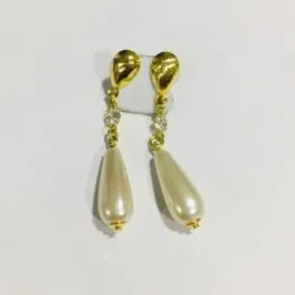 BRINCO BASTÃO PÉROLA DOURADO