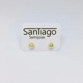 BRINCO BOLA FOSCA DOURADO N2