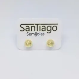 BRINCO BOLA FOSCA DOURADO N3