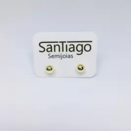 BRINCO BOLA LISA DOURADO N2