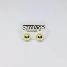 BRINCO BOLA LISA DOURADO N5