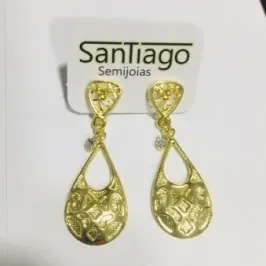 BRINCO BOLSA PENDUREZA DOURADO