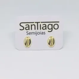 BRINCO BÚZIO PEQUENO DOURADO