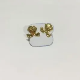 BRINCO CABEÇA DE COELHO DOURADO