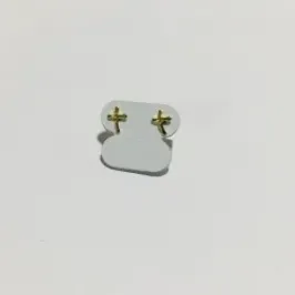 BRINCO CRUZ FINO PEQUENO DOURADO