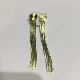 BRINCO FRANJA BASE FLOR DOURADO