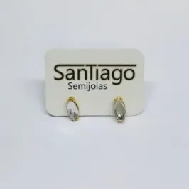 BRINCO GOTA SIMPLES CRISTAL PEQUENO FTQ