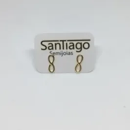 BRINCO INFINITO LISO PEQUENO DOURADO