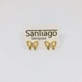 BRINCO LAÇO PEQUENO COM STRASS FTQ