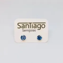 BRINCO PEDRA COLADA PEQUENO AZUL CELESTE FTQUE