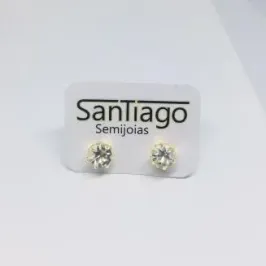 BRINCO PEDRA STRASS TRADICIONAL 4 GARRAS CORES VARIADAS N1
