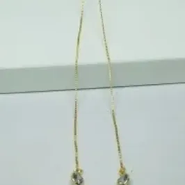 COLAR GRAVATINHA PEDRA DUPLA ZIRCÔNIA FBNA