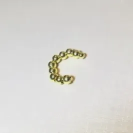 PIERCING FAKE COM BOLINHAS PEQUENAS DOURADO FBNA