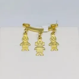 PINGENTE 3 FILHOS  DOURADO