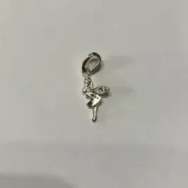 PINGENTE BAILARINA PEQUENA BANHO DE PRATA