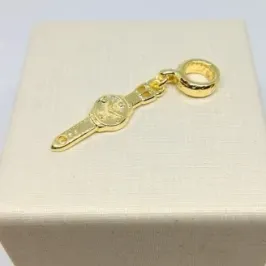 PINGENTE BERLOQUE RELÓGIO DE PULSO DOURADO