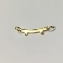 PINGENTE CANGA PARA 2 FILHOS DOURADO