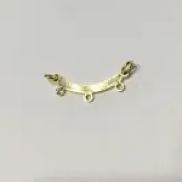 PINGENTE CANGA PARA 3 FILHOS DOURADO