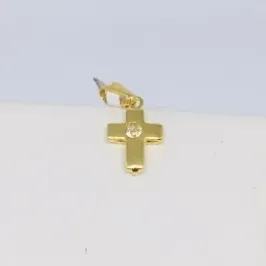 PINGENTE CRUCIFIXO COM STRASS CENTRO PEQUENO 