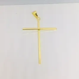PINGENTE CRUCIFIXO FINO DOURADO 3.5CM X 5CM