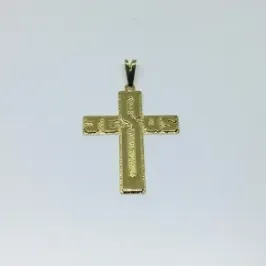 PINGENTE CRUCIFIXO JESUS RELEVO FBNA