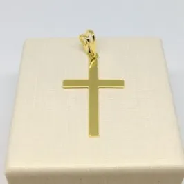 PINGENTE CRUCIFIXO MÉDIO LISO FBNA