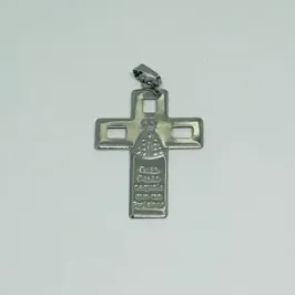 PINGENTE CRUCIFIXO NOSSA SENHORA APARECIDA INOX 