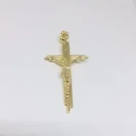 PINGENTE CRUZ CRISTO SULC DOURADO