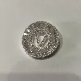 PINGENTE LETRA MICROZIRCONIA BANHO DE PRATA