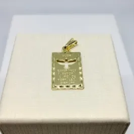 PINGENTE MEDALHA QUADRADA ESPÍRITO SANTO ADNY