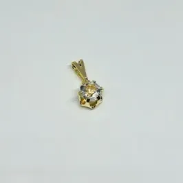 PINGENTE PONTO DE LUZ STRASS DOURADO