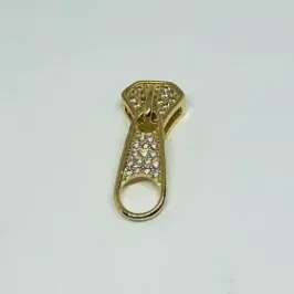 PINGENTE ZÍPER CRAVEJADO MICROZIRCÔNIA PH