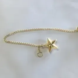 PULSEIRA FEMININA PINGENTE DE ESTRELA 20 CM