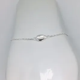 PULSEIRA FEMININA UM BÚZIO BANHO DE PRATA