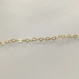 PULSEIRA INFANTIL CORAÇÃO DOURADA