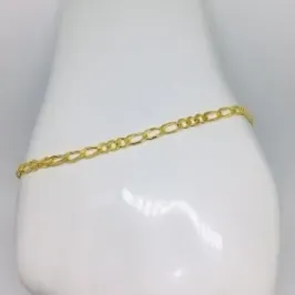 PULSEIRA MASCULINA DIAMANTADA FÍGARO 3X3 ESPECIAL 3MM