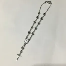 TERÇO PULSEIRA FATIMA NÍQUEL FREE 20 CM