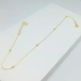 TORNOZELEIRA BOLINHAS INTERCALADAS 24 CM ADNY